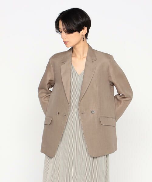 Precious Mild / プレシャスマイルド テーラードジャケット | 〔 +サイズ 〕 シルク麻二重織　ジャケット | 詳細10