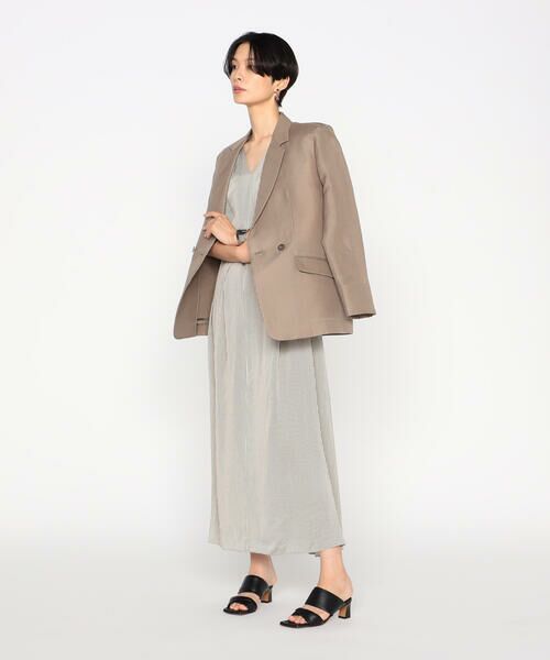 Precious Mild / プレシャスマイルド ロング・マキシ丈ワンピース | 〔 +サイズ 〕センシティブストライプ　ドレス | 詳細6