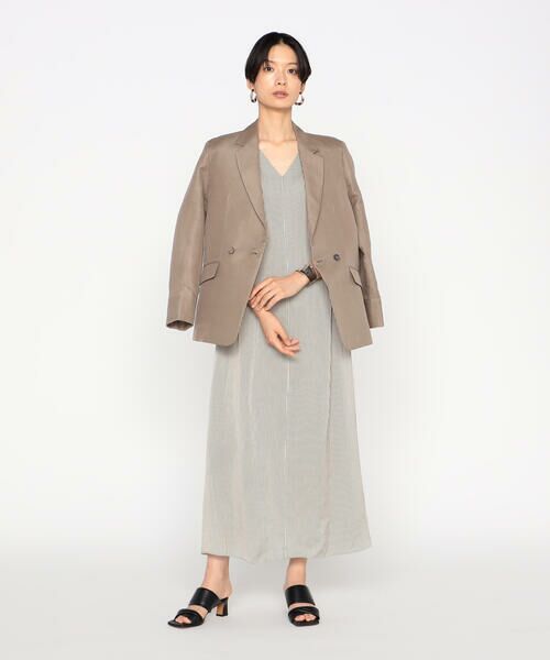 Precious Mild / プレシャスマイルド ロング・マキシ丈ワンピース | 〔 +サイズ 〕センシティブストライプ　ドレス | 詳細7