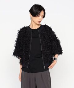 Precious Mild / プレシャスマイルド ブルゾン | 〔 +サイズ 〕 刺繍レース ブルゾン