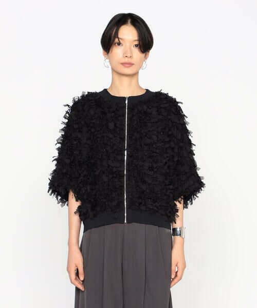 Precious Mild / プレシャスマイルド ブルゾン | 〔 +サイズ 〕 刺繍レース ブルゾン | 詳細6