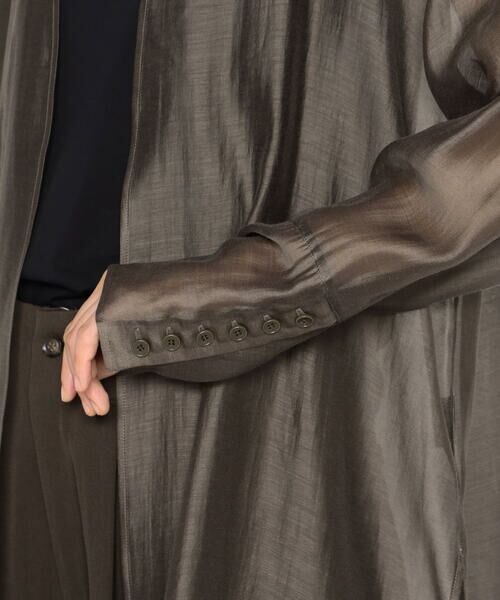 Precious Mild / プレシャスマイルド シャツ・ブラウス | 〔 +サイズ 〕 テンセルオーガンジー 羽織り | 詳細10