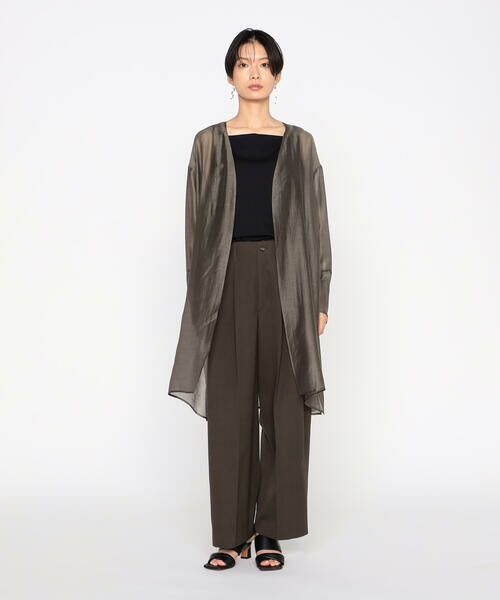 Precious Mild / プレシャスマイルド シャツ・ブラウス | 〔 +サイズ 〕 テンセルオーガンジー 羽織り | 詳細2