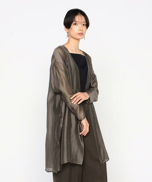 Precious Mild / プレシャスマイルド シャツ・ブラウス | 〔 +サイズ 〕 テンセルオーガンジー 羽織り | 詳細5