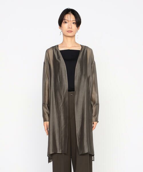 Precious Mild / プレシャスマイルド シャツ・ブラウス | 〔 +サイズ 〕 テンセルオーガンジー 羽織り | 詳細6