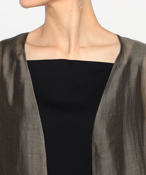 Precious Mild / プレシャスマイルド シャツ・ブラウス | 〔 +サイズ 〕 テンセルオーガンジー 羽織り | 詳細9