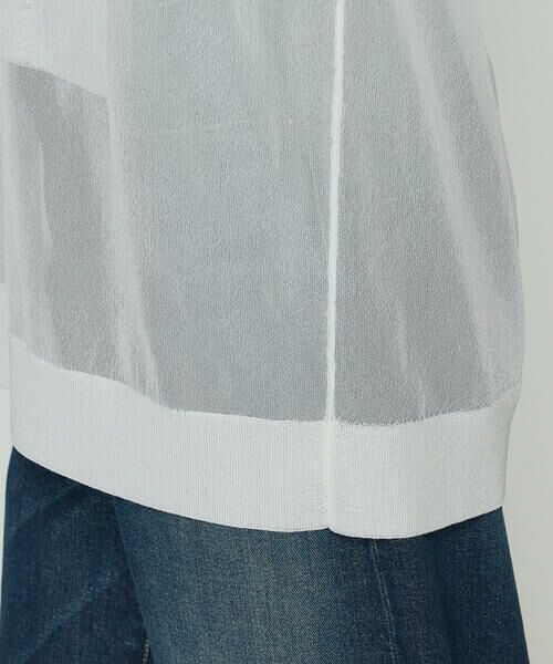 Precious Mild / プレシャスマイルド カーディガン・ボレロ | 〔 +サイズ 〕 シアーVネック カーディガン | 詳細8