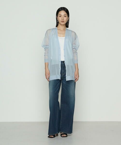 Precious Mild / プレシャスマイルド カーディガン・ボレロ | 〔 +サイズ 〕 シアーVネック カーディガン | 詳細11