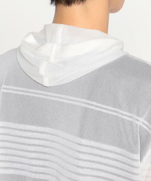 Precious Mild / プレシャスマイルド カーディガン・ボレロ | 〔 +サイズ 〕 ボーダーニット ショートパーカ | 詳細10