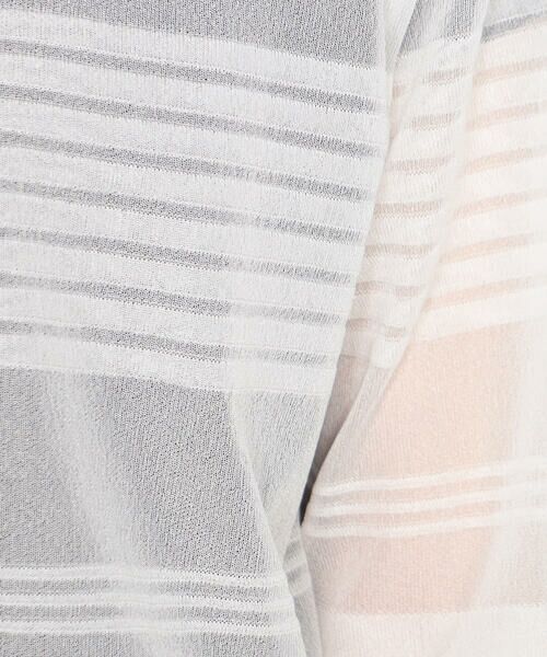 Precious Mild / プレシャスマイルド カーディガン・ボレロ | 〔 +サイズ 〕 ボーダーニット ショートパーカ | 詳細13