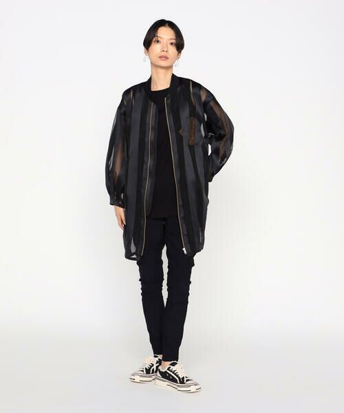 Precious Mild / プレシャスマイルド ブルゾン | シアーストライプ ブルゾン | 詳細3