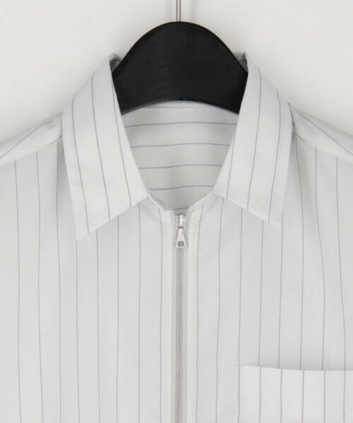 Precious Mild / プレシャスマイルド シャツ・ブラウス | ストライプ裾ニット シャツ | 詳細2