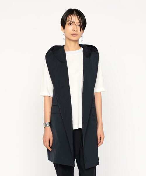 Precious Mild / プレシャスマイルド ベスト | 〔 +サイズ 〕 メモリータフタ ジレ | 詳細4