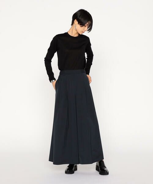 Precious Mild / プレシャスマイルド その他パンツ | 〔 +サイズ 〕 メモリータフタ ワイドパンツ | 詳細2