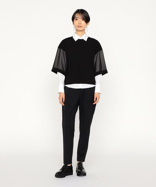 Precious Mild / プレシャスマイルド ニット・セーター | 〔 +サイズ 〕 レーヨンストレッチシフォン 袖ニット | 詳細1