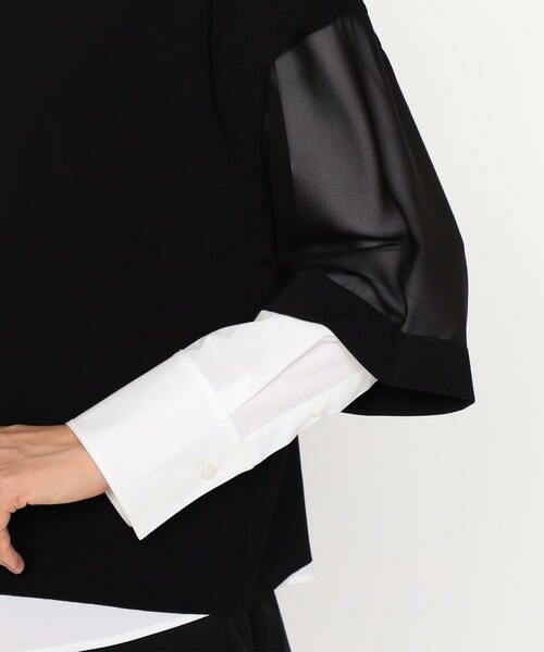 Precious Mild / プレシャスマイルド ニット・セーター | 〔 +サイズ 〕 レーヨンストレッチシフォン 袖ニット | 詳細11