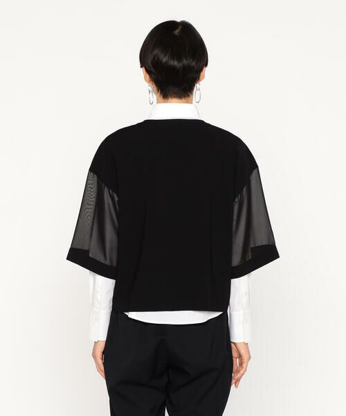 Precious Mild / プレシャスマイルド ニット・セーター | 〔 +サイズ 〕 レーヨンストレッチシフォン 袖ニット | 詳細9