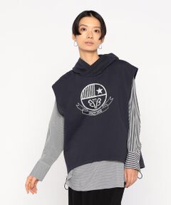 Precious Mild / プレシャスマイルド カットソー | エンブレムプリント フーディーベスト