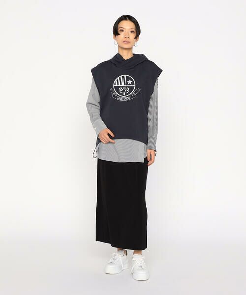 Precious Mild / プレシャスマイルド カットソー | エンブレムプリント フーディーベスト | 詳細1