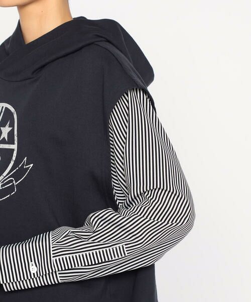 Precious Mild / プレシャスマイルド カットソー | エンブレムプリント フーディーベスト | 詳細7