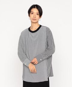 Precious Mild / プレシャスマイルド カットソー | ストライプコンビ プルオーバー