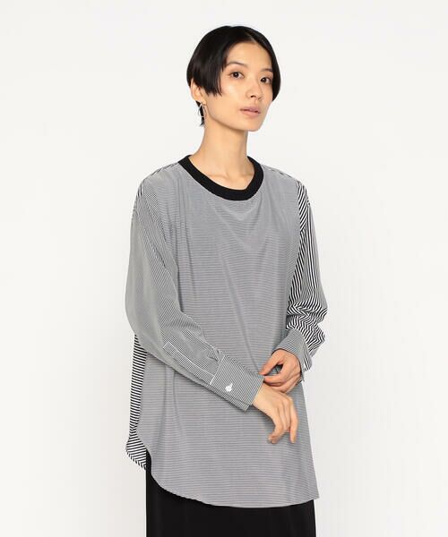 Precious Mild / プレシャスマイルド カットソー | ストライプコンビ プルオーバー | 詳細5