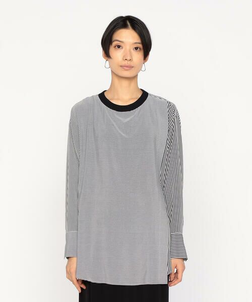 Precious Mild / プレシャスマイルド カットソー | ストライプコンビ プルオーバー | 詳細7
