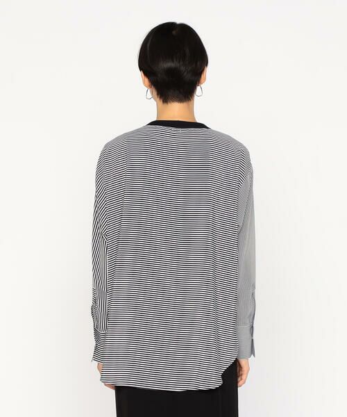 Precious Mild / プレシャスマイルド カットソー | ストライプコンビ プルオーバー | 詳細9