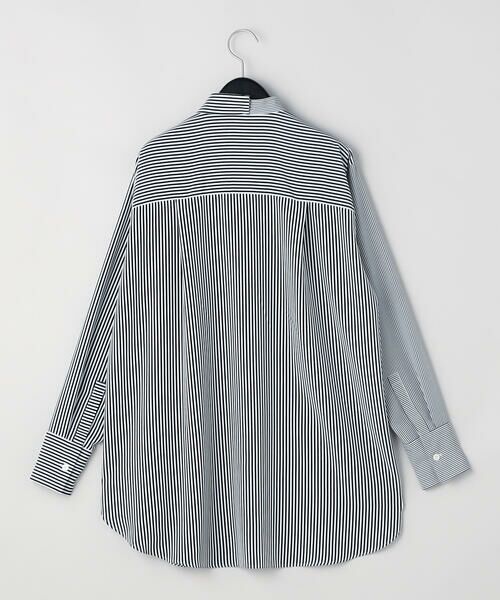 Precious Mild / プレシャスマイルド シャツ・ブラウス | ストライプコンビ ダブルフロントシャツ | 詳細5
