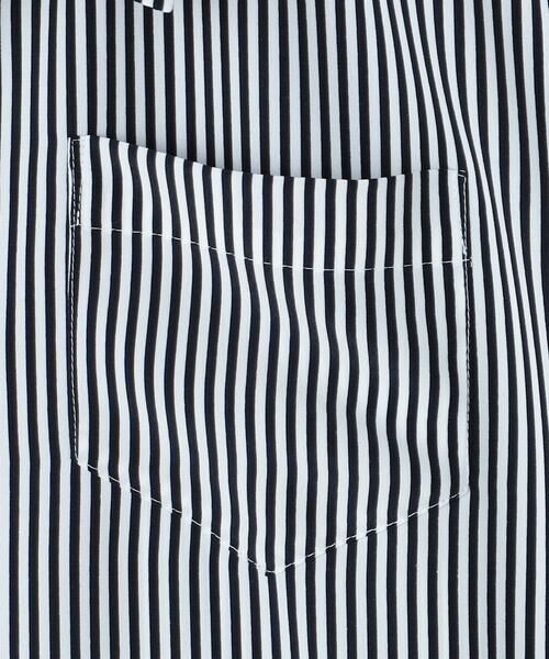 Precious Mild / プレシャスマイルド シャツ・ブラウス | ストライプコンビ ダブルフロントシャツ | 詳細7