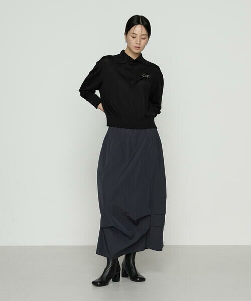 Precious Mild / プレシャスマイルド ロング・マキシ丈スカート | 裾タック 変形スカート | 詳細2