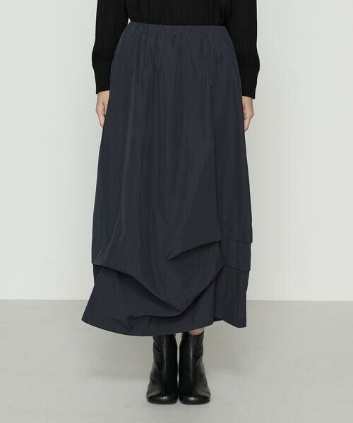 Precious Mild / プレシャスマイルド ロング・マキシ丈スカート | 裾タック 変形スカート | 詳細4