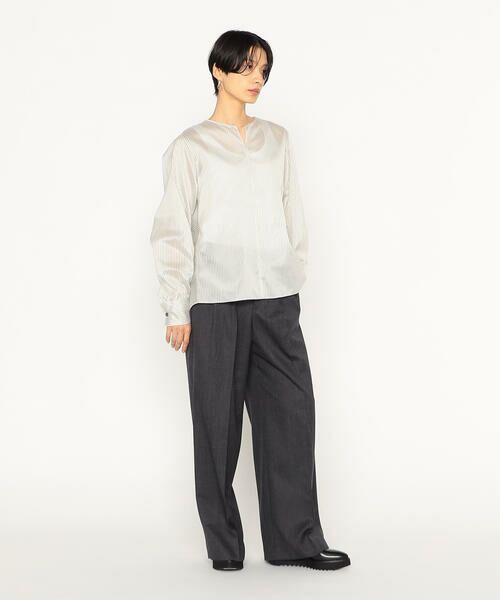 Precious Mild / プレシャスマイルド シャツ・ブラウス | 先染めストライブ ブラウス | 詳細2