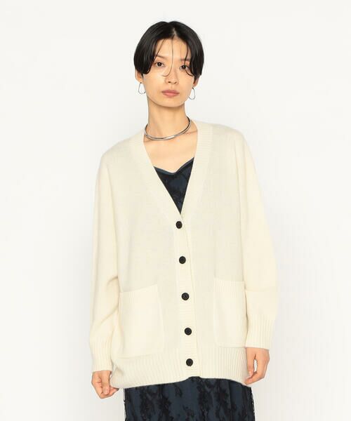 Precious Mild / プレシャスマイルド カーディガン・ボレロ | ウールカシミヤVネック カーディガン(02:オフホワイト)
