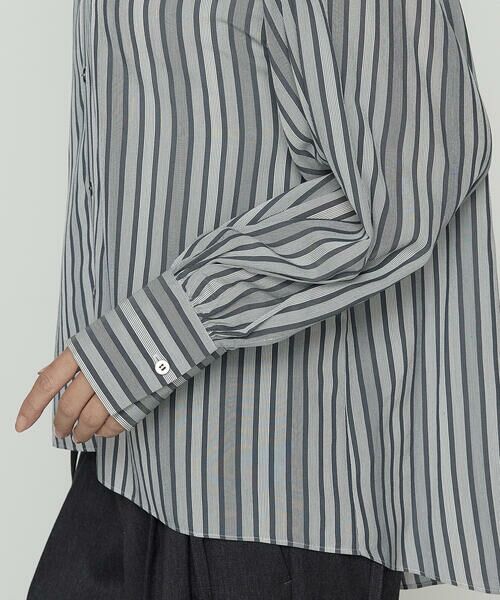 Precious Mild / プレシャスマイルド シャツ・ブラウス | モノトーンストライプ シャツ | 詳細10