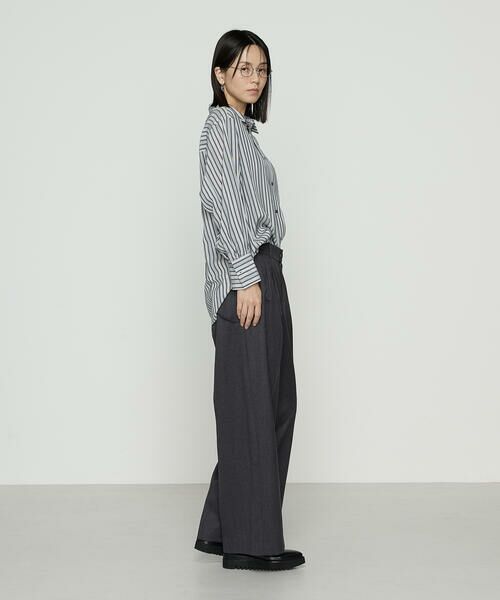 Precious Mild / プレシャスマイルド シャツ・ブラウス | モノトーンストライプ シャツ | 詳細4