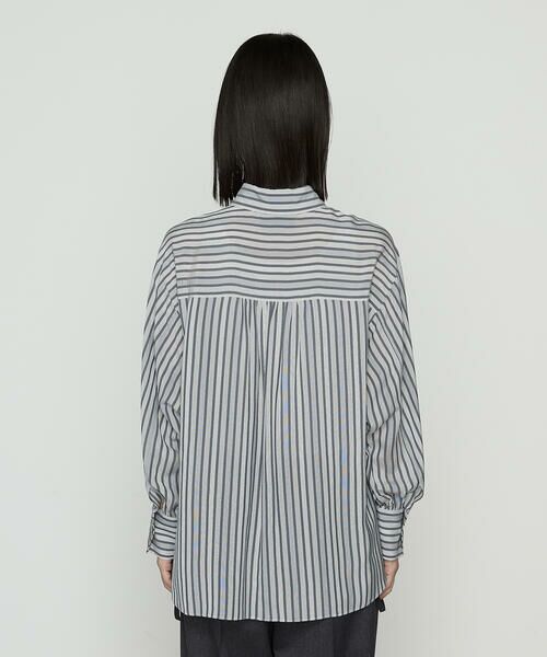 Precious Mild / プレシャスマイルド シャツ・ブラウス | モノトーンストライプ シャツ | 詳細8