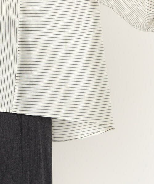 Precious Mild / プレシャスマイルド シャツ・ブラウス | 〔 +サイズ 〕 先染めストライブ ブラウス | 詳細11