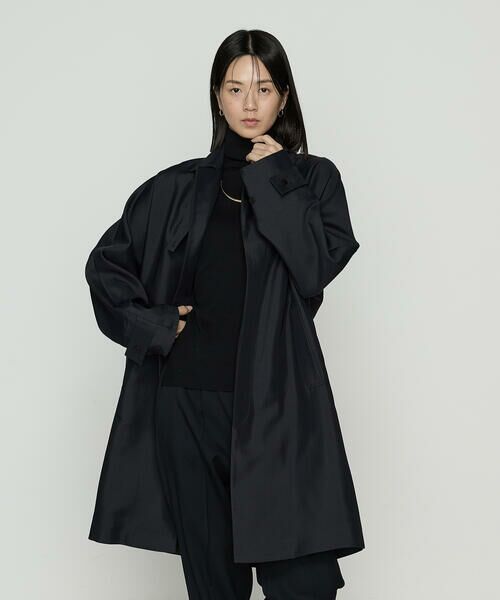 Precious Mild/プレシャスマイルド 〔 +サイズ 〕 リバー バルマカーンコート 05:ブラック 13号 Precious Mild/プレシャスマイルド 〔 +サイズ 〕 リバー バルマカーンコート 05:ブラック 13号