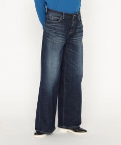 Precious Mild / プレシャスマイルド デニムパンツ | 〔 +サイズ 〕 11．5OZムラ染め糸左綾ストレッチデニム ワイドデニムパンツ