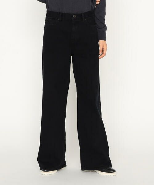 Precious Mild / プレシャスマイルド デニムパンツ | 〔 +サイズ 〕 11．5OZムラ染め糸左綾ストレッチデニム ワイドデニムパンツ | 詳細3