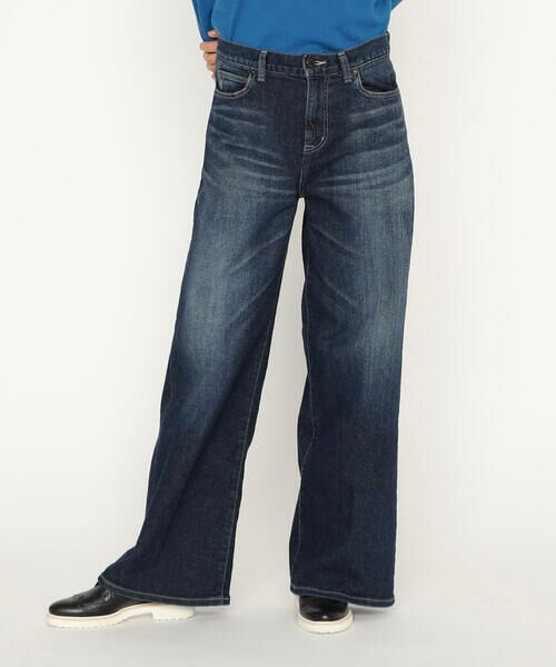 Precious Mild / プレシャスマイルド デニムパンツ | 〔 +サイズ 〕 11．5OZムラ染め糸左綾ストレッチデニム ワイドデニムパンツ | 詳細9