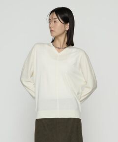 Precious Mild / プレシャスマイルド ニット・セーター | 〔 +サイズ 〕 梳毛Vネック ニット