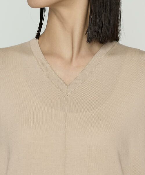 Precious Mild / プレシャスマイルド ニット・セーター | 〔 +サイズ 〕 梳毛Vネック ニット | 詳細20