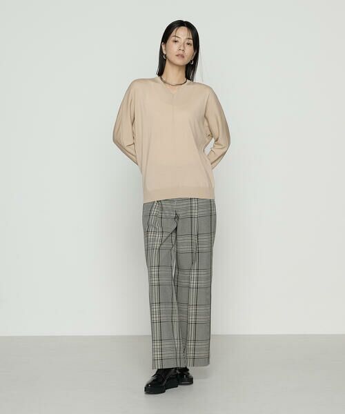 Precious Mild / プレシャスマイルド ニット・セーター | 〔 +サイズ 〕 梳毛Vネック ニット | 詳細13