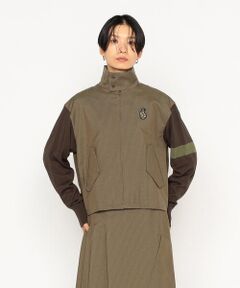 Precious Mild / プレシャスマイルド ブルゾン | ガンクラブチェック 袖ニットブルゾン