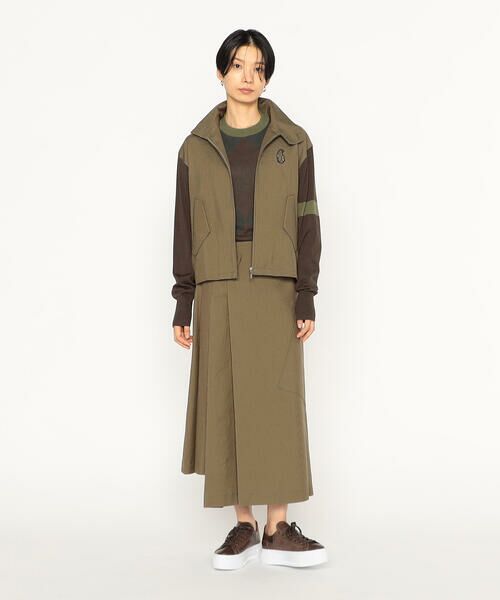 Precious Mild / プレシャスマイルド ブルゾン | ガンクラブチェック 袖ニットブルゾン | 詳細1