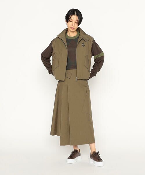 Precious Mild / プレシャスマイルド ブルゾン | ガンクラブチェック 袖ニットブルゾン | 詳細2