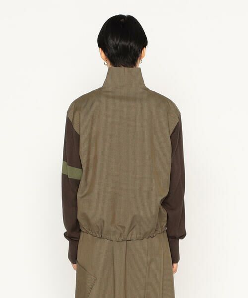 Precious Mild / プレシャスマイルド ブルゾン | ガンクラブチェック 袖ニットブルゾン | 詳細6