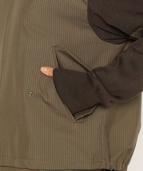 Precious Mild / プレシャスマイルド ブルゾン | ガンクラブチェック 袖ニットブルゾン | 詳細9